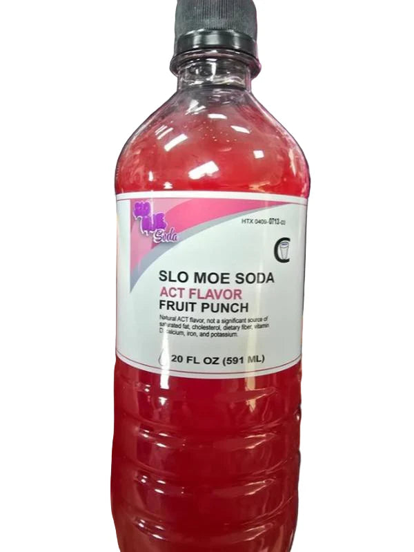 SLO MOE ACT FLAVOR FRUIT
PUNCH SODA