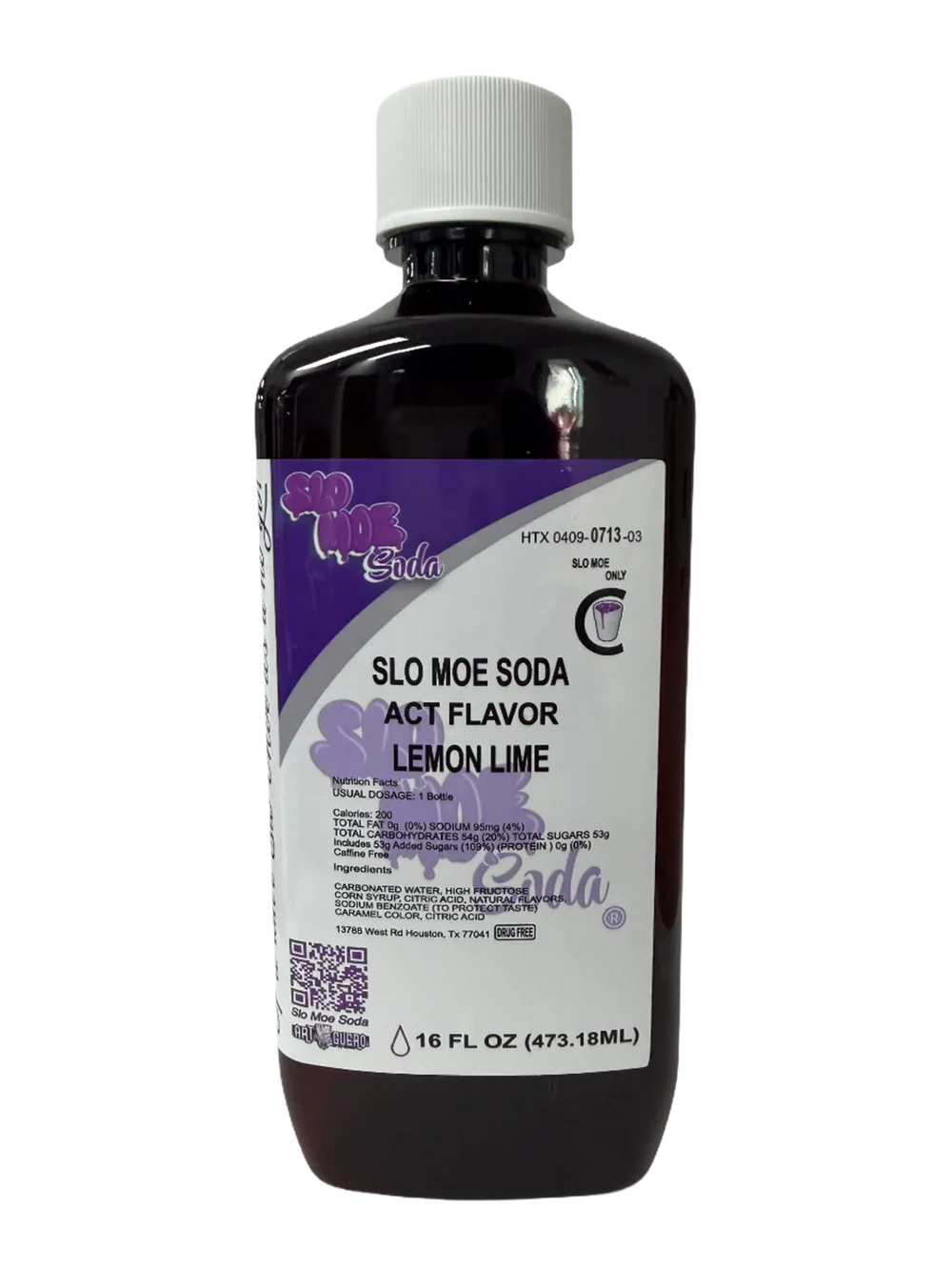 LEMON LIME W/ ACT FLAVOR
SODA - 160Z PINT SERIES